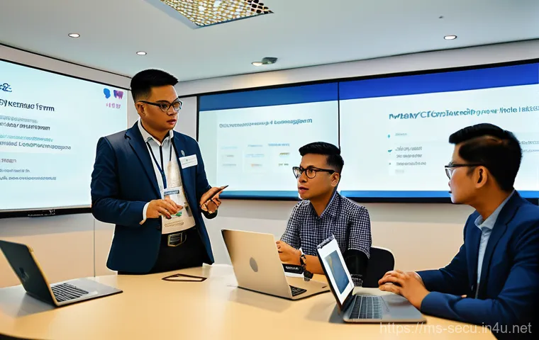 정보보안 자격증과 클라우드 보안의 연계성 - **Prompt:** "A focused Malaysian cloud security engineer, of any gender, is deeply engrossed in thei...
