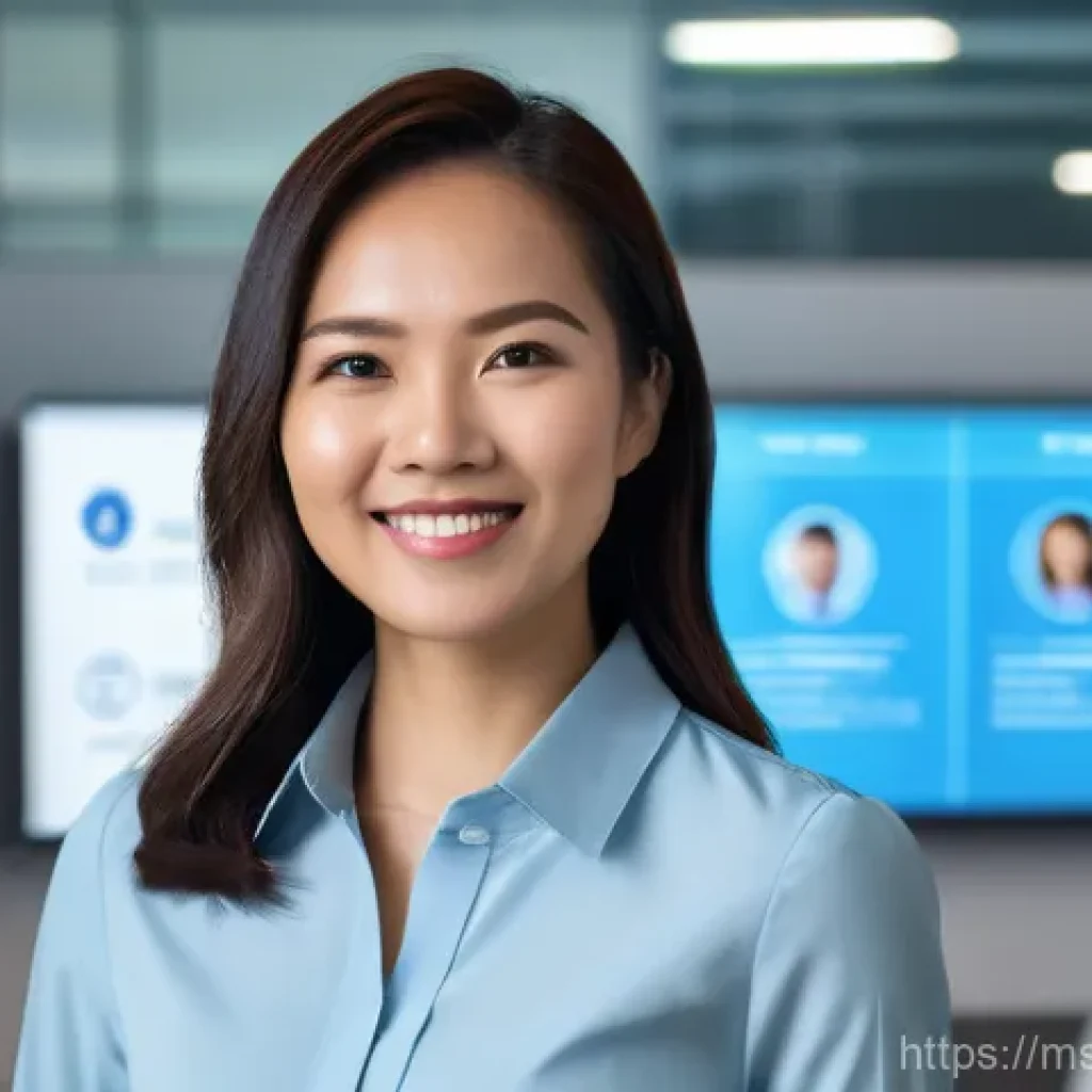 정보보안 자격증 취득 후 연봉 협상 노하우 - A confident Malaysian cybersecurity professional, a woman in her late 20s or early 30s, wearing smar...
