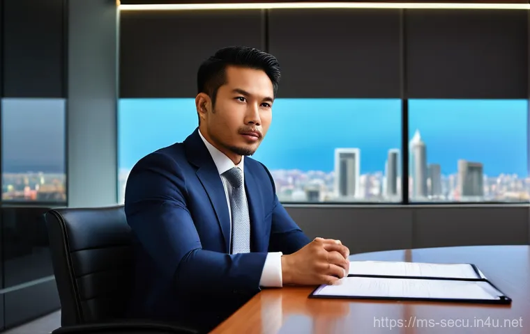 정보보안 자격증 취득 후 연봉 협상 노하우 - A confident Malaysian cybersecurity professional, a woman in her late 20s or early 30s, wearing smar...